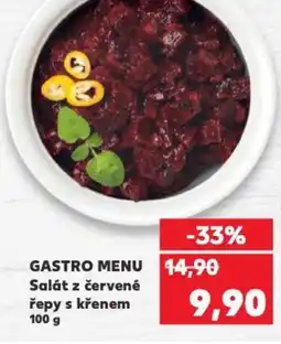 Kaufland GASTRO MENU Salát z červené řepy s křenem nabídka