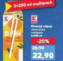Kaufland Ovocný nápoj nabídka
