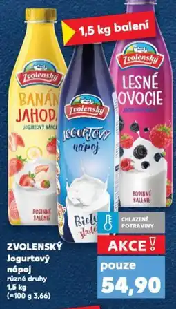 Kaufland ZVOLENSKÝ Jogurtový nápoj nabídka