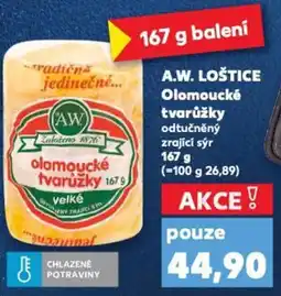 Kaufland A.W. LOŠTICE Olomoucké tvarůžky nabídka