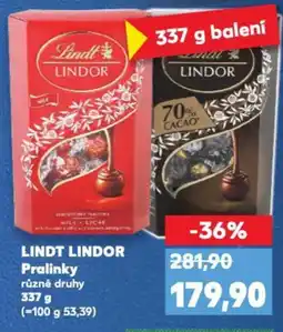 Kaufland LINDT LINDOR Pralinky nabídka