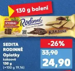 Kaufland SEDITA RODINNÉ Oplatky nabídka