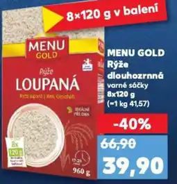 Kaufland MENU GOLD Rýže dlouhozrnná nabídka