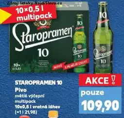 Kaufland STAROPRAMEN 10 Pivo nabídka