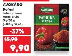 Kaufland AVOKÁDO Koření nabídka