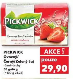 Kaufland PICKWICK Ovocný/ Černý/Zelený čaj nabídka