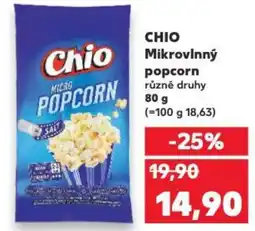 Kaufland CHIO Mikrovlnný popcorn nabídka