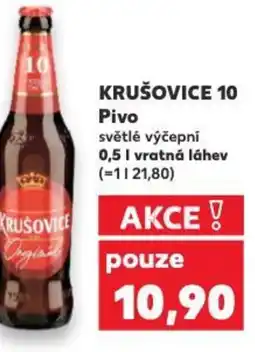 Kaufland KRUŠOVICE 10 Pivo 0.5L nabídka