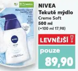 Kaufland NIVEA Tekuté mýdlo nabídka