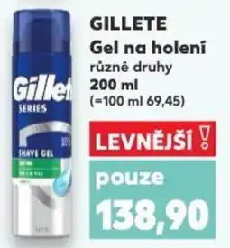 Kaufland GILLETE Gel na holení nabídka