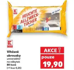 Kaufland Vlhčené ubrousky nabídka