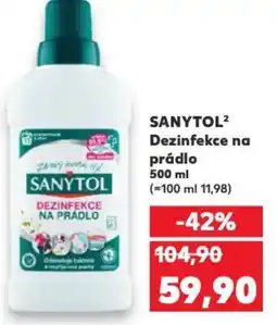 Kaufland SANYTOL² Dezinfekce na prádlo nabídka