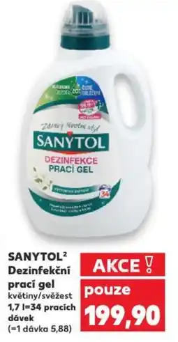 Kaufland SANYTOL² Dezinfekční prací gel nabídka