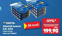 Kaufland Alkalické baterie AA/AAA nabídka