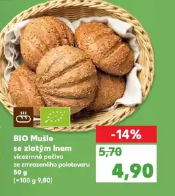 Kaufland BIO Mušle se zlatým Inem nabídka