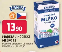 Trefa MADETA JIHOČESKÉ MLÉKO 1L nabídka