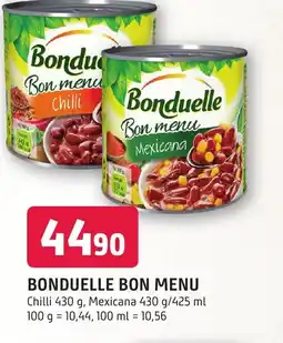 Trefa BONDUELLE BON MENU nabídka