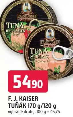 Trefa F. J. KAISER TUŇÁK 170 g/120 g nabídka