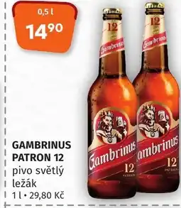 Trefa GAMBRINUS PATRON 12 0.5L nabídka