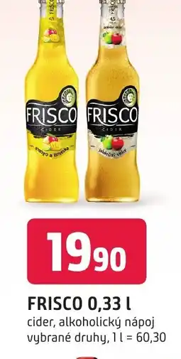 Trefa FRISCO 0,33 L nabídka