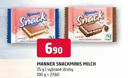 Terno MANNER SNACKMINIS MILCH 25 g nabídka