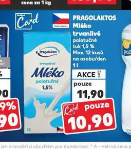 Kaufland Trvanlivé mléko 1,5% nabídka