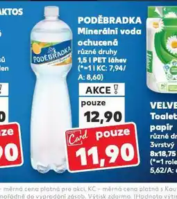 Kaufland Poděbradka ochucená nabídka