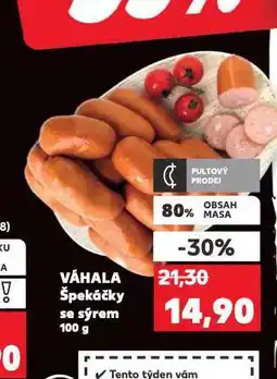 Kaufland Špekáčky se sýrem nabídka