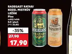 Kaufland Kozel mistrův ležák nabídka