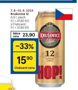 Tesco Pivo krušovice nabídka