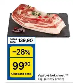 Tesco Vepřový bok s kostí nabídka