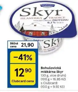 Tesco Bohušovická mlékárna skyr nabídka