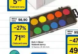Tesco Koh-i-noor vodové barvy nabídka