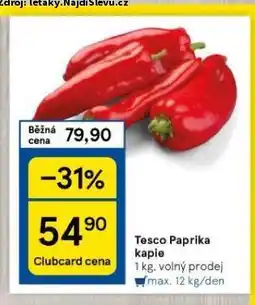 Tesco Paprika kapie nabídka