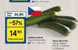 Tesco Cuketa zelená nabídka