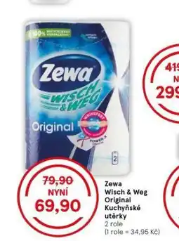 Tesco Zewa kuchyňské utěrky nabídka