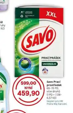 Tesco Savo prací prostředek nabídka