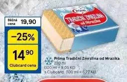 Tesco Prima tradiční zmrzlina od mrazíka nabídka