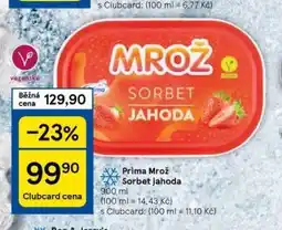 Tesco Prima mrož zmrzlina nabídka