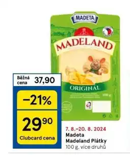 Tesco Madeta madeland sýr nabídka