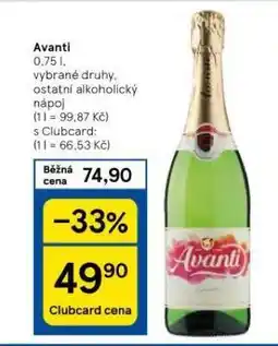 Tesco Avanti nabídka
