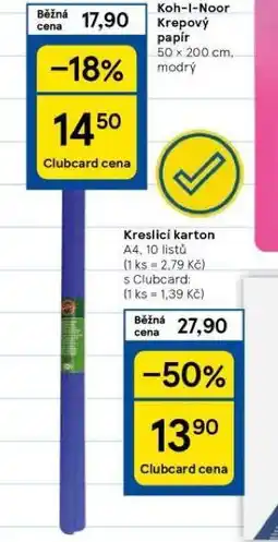 Tesco Koh-i-noor krepový papír nabídka