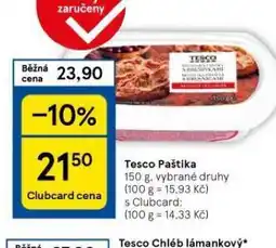 Tesco Paštika nabídka