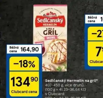 Tesco Sedlčanský hermelín na gril nabídka