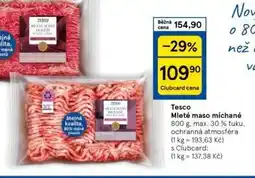 Tesco Mleté maso míchané nabídka