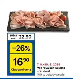 Tesco Vepřová šunka euro nabídka