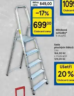 Tesco Hliníkové schůdky nabídka