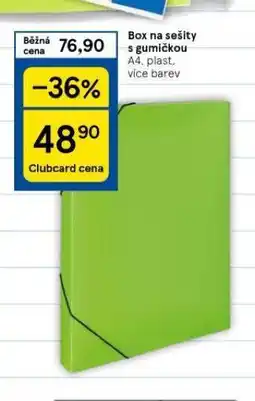 Tesco Box na sešity nabídka