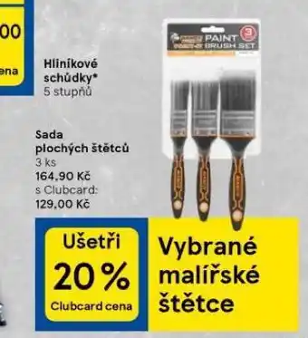 Tesco Sada plochých štětců nabídka