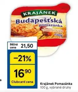 Tesco Krajánek pomazánka nabídka